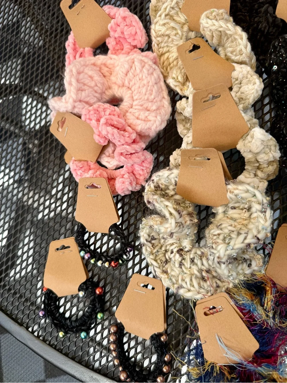 Bundle of 30 Handmade Multicolor Scrunchies - Women Accessories